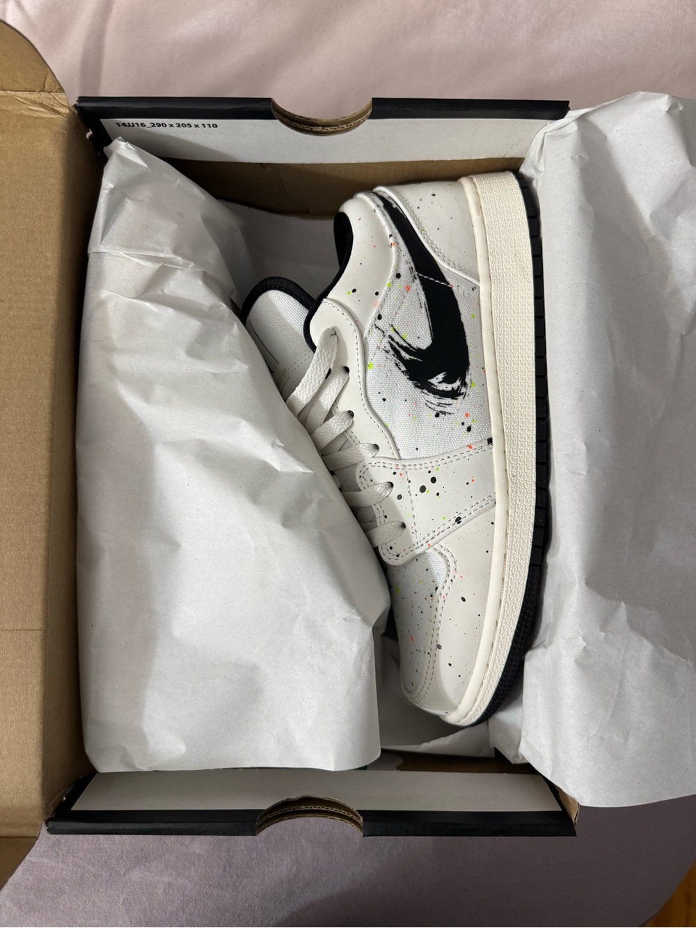Jordan Air Jordan 1 Low SE (GS) Sail/Black/Total Orange